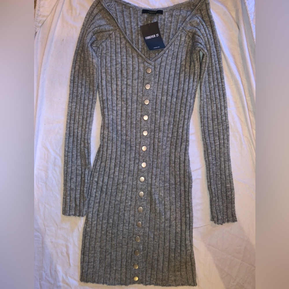 FOREVER21 Soft Bodycon Ribbed Dress